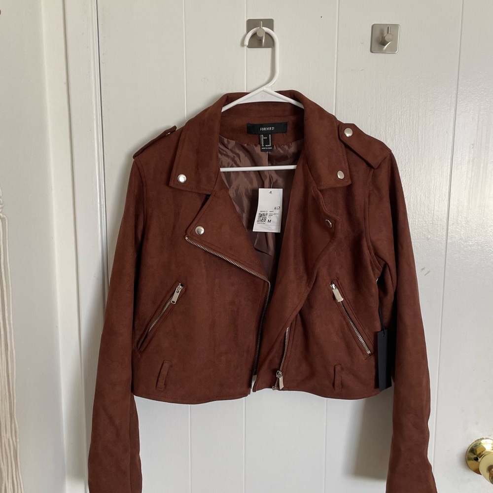 Forever 21 Brown Faux Suede Jacket